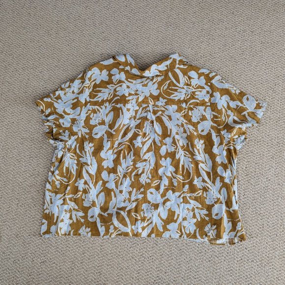 Ava & Viv 2x summer floral tie front blouse - Picture 3 of 3